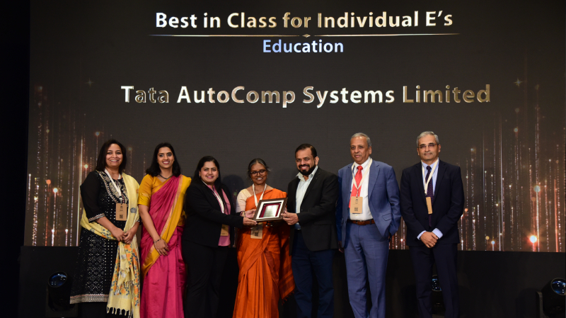 Tata AutoComp Systems receives the Best in Class for Individual E's Award for Education at the Ethics and Affirmative Action Summit 2025