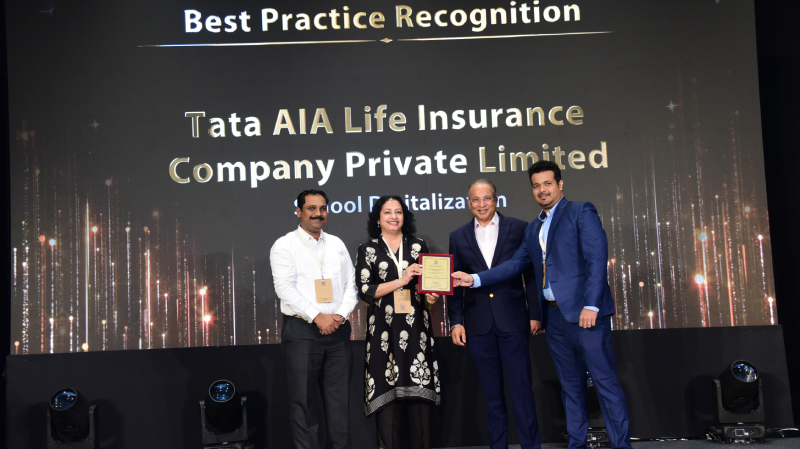 Tata AIA Life Insurance Company receives the Best Practices Award for School Digitalisation at the Ethics and Affirmative Action Summit 2025