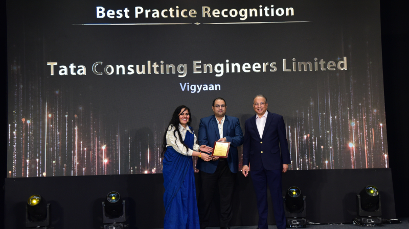 Tata Consulting Engineers receives the Best Practices Award for Vigyaan at the Ethics and Affirmative Action Summit 2025